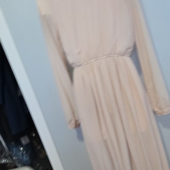 Elegant Peach Maxi Dress - Picture 8 of 12